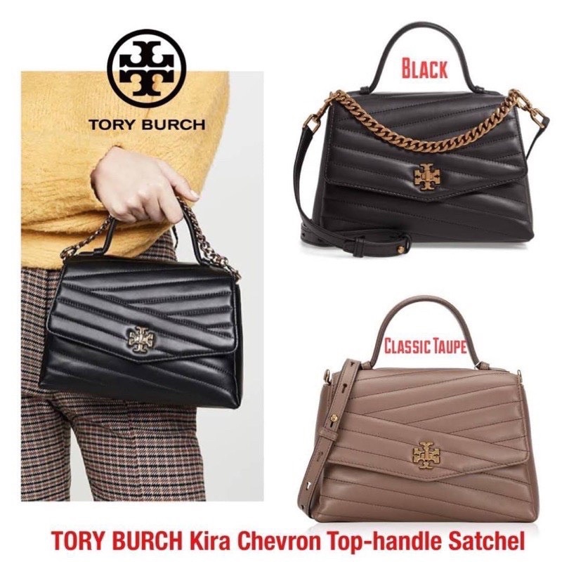 Tory Burch Kira Chevron TopHandle Satchel Shopee Thailand