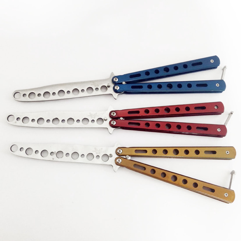 New Stainless Steel Balisong Trainer Training ractice Butterfly Knife Comb ractice Butterfly