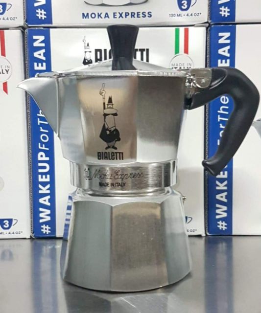 Bialetti Moka Express 3 cups made in italy (สินค้าใหม่ ของแท้ 100 ออกใบกำกับภาษีได้