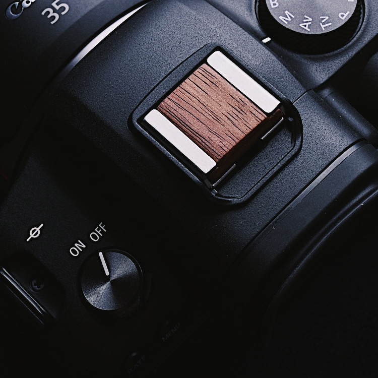 King ต้นฉบับCanon wooden Hot Shoe COVER Canon EOS R5 R6กล้องดิจิตอลเต็ม