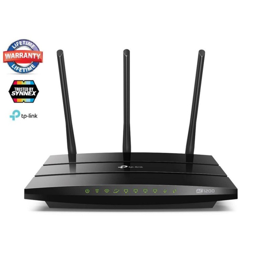 TPLink AC1200 Gigabit Wireless WiFi Router (Archer C1200) Shopee