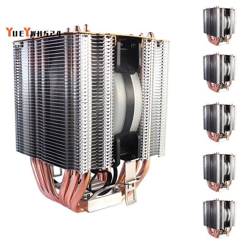 LANSHUO 6 Copper Tube CPU Heat Sink INTEL I3 I5 I7 I9 Motherboard Fan