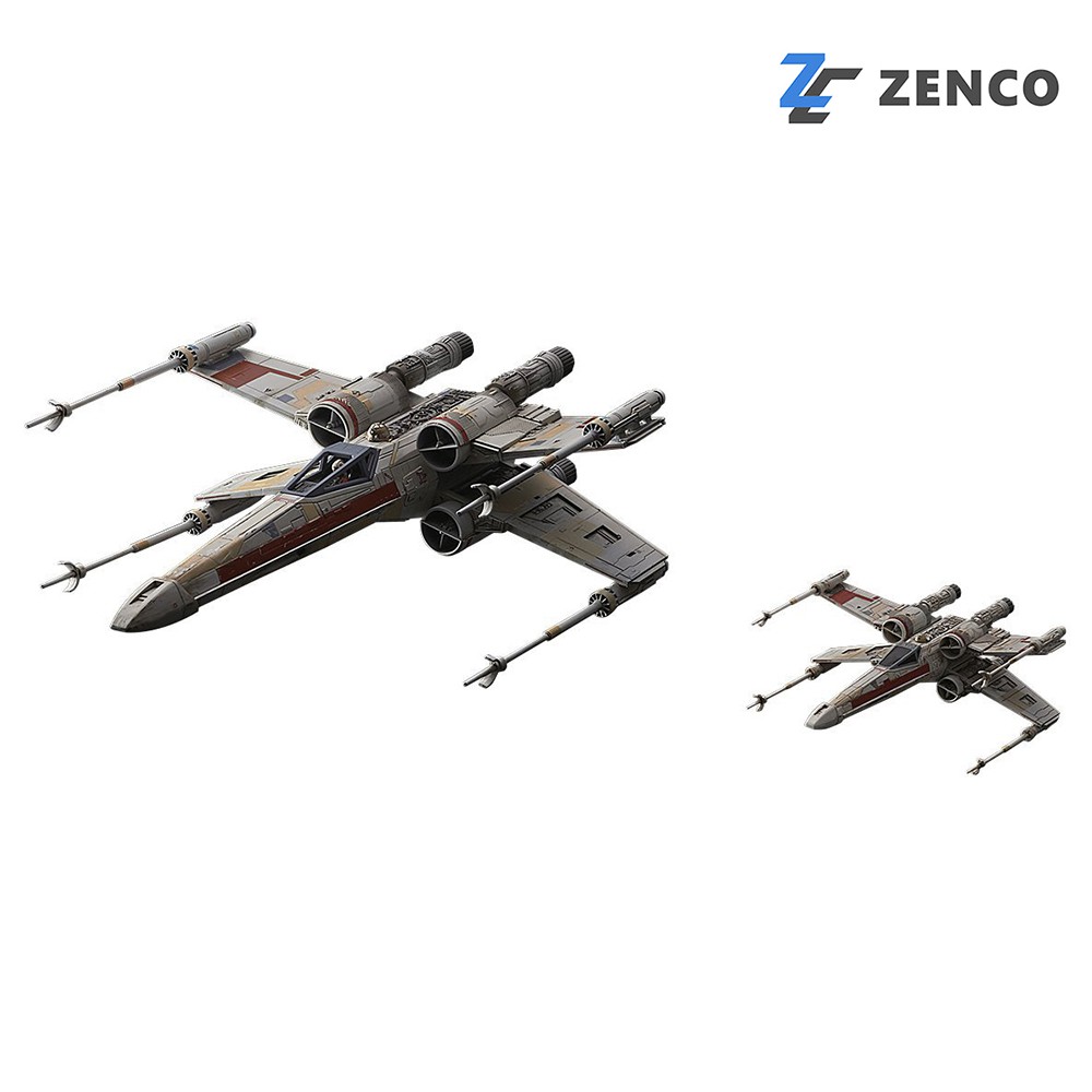 Bandai Star Wars Red Squadron XWing StarFighter 1/72 & 1/144