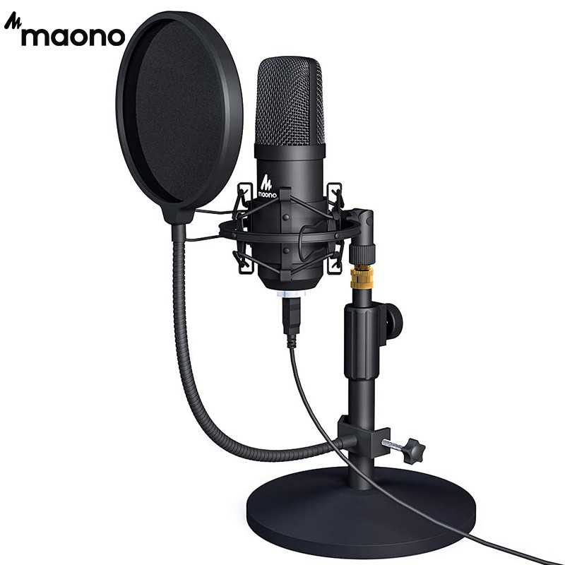 MAONO USB Microphone Kit Professional Podcast Streaming Microphone