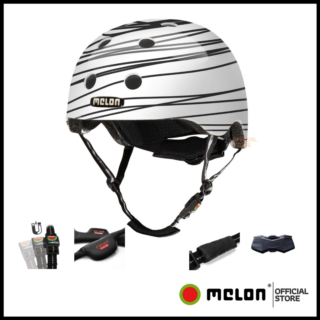 หมวกกันน๊อค Melon Helmet Scribble Shopee Thailand