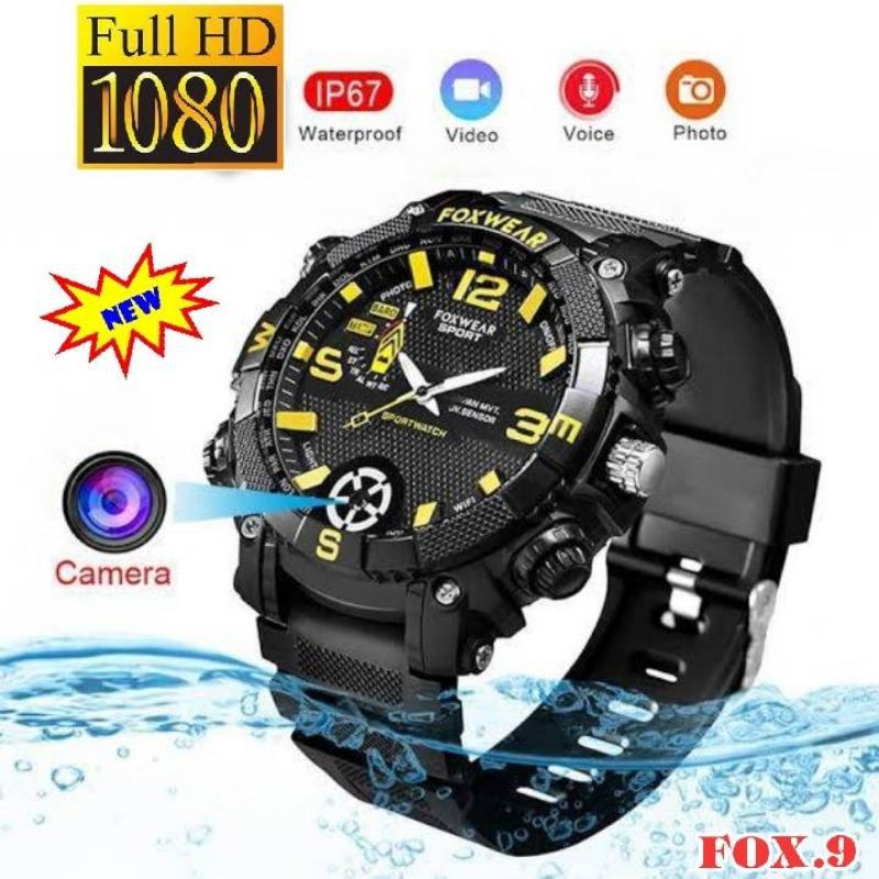 กล้องนาฬิกาข้อมือ รุ่นใหม่ล่าสุด FOX9 FULL HD 1080p 16GB วิดิโอและ