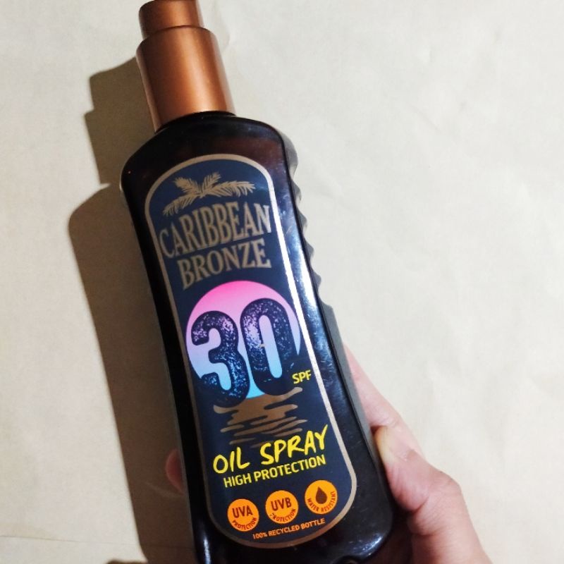 ออยล์อาบแดด ผิวแทน Caribbean Breeze Golden Tanning carrot oil spray