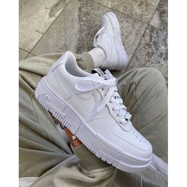 Nike Air Force 1 pixel All white Shopee Thailand