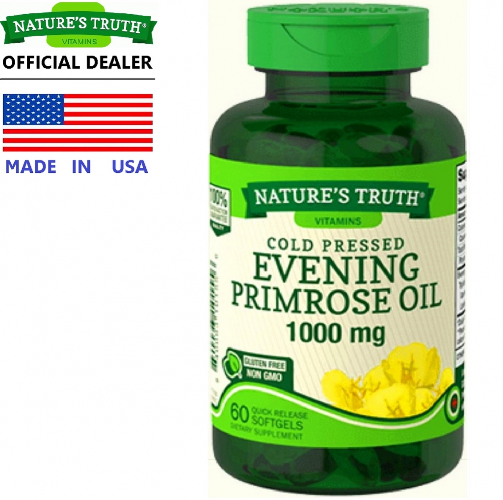 Nature’s Truth Evening Primrose Oil 1,000 mg x 60 เม็ด เนเจอร์ ทรูทร์