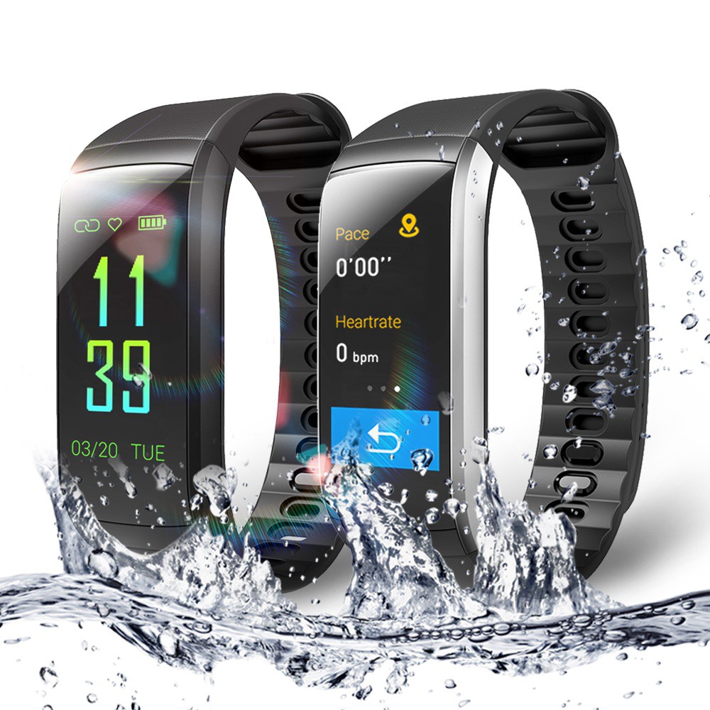 KR02 IP68 Waterproof Fitness Bracelet GPS Smart Band Heart Rate Monitor