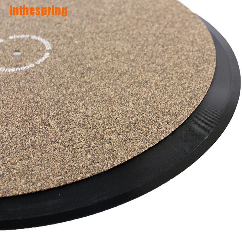 Inthespring Cork Rubber Turntable Platter Mat Slipmat AntiStatic For