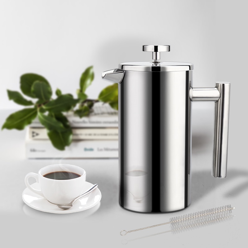 Coffee French Press Stainless Steel Coffee Maker Machine High Quality