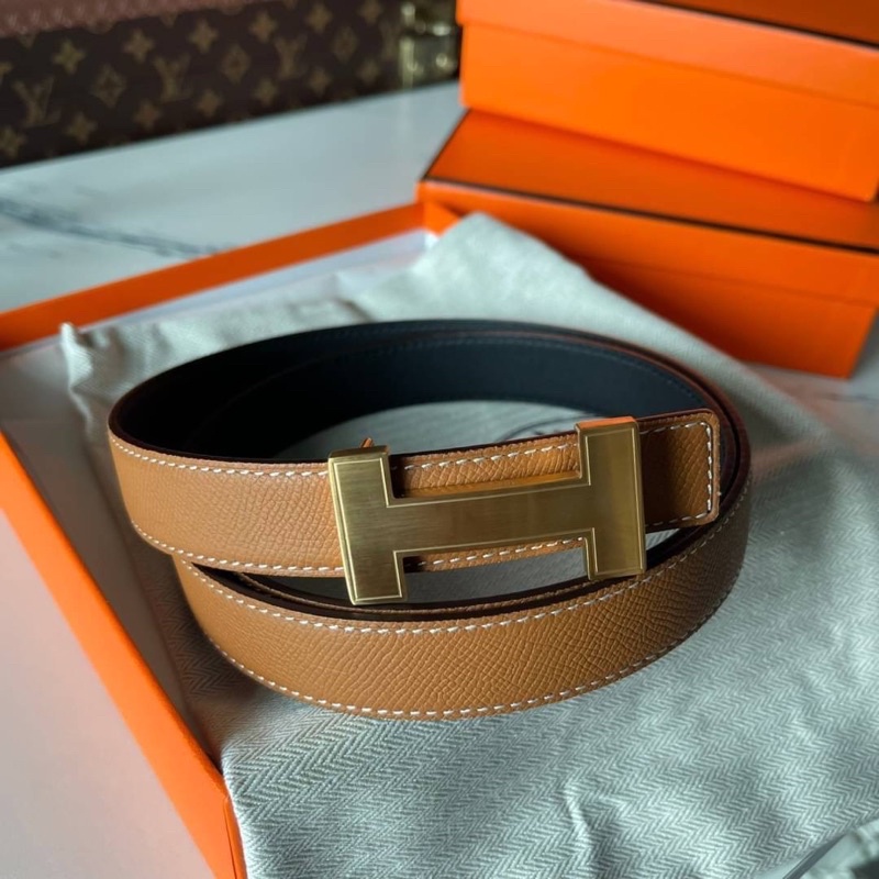 พร้อมส่ง เข็มขัดผู้หญิงหนังแท้ แบรนด์เนม Hermes leather belt original