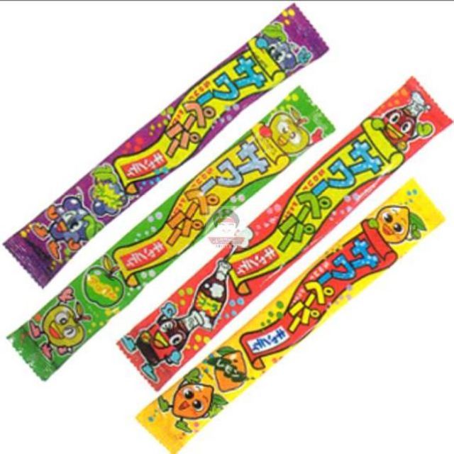 ลดราคา (BBF14.10.22) Okashi's Sour Candy Paper เยลลี่ผลไม้เปรี้ยว เส้น