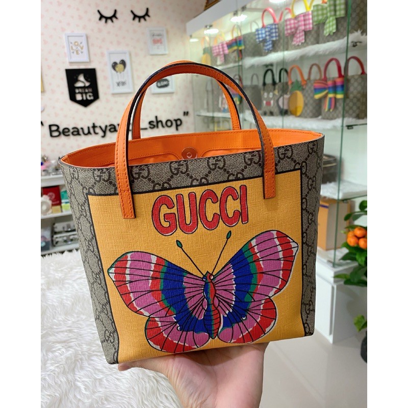 Gucci tote kids โบว์ชมพู ThaiPick
