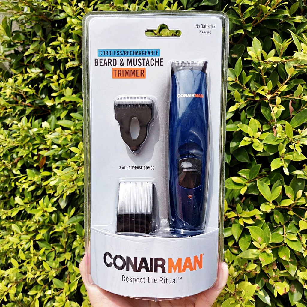 เครื่องโกนหนวด เครา แบบไร้สาย Beard & Mustache Trimmer Cordless