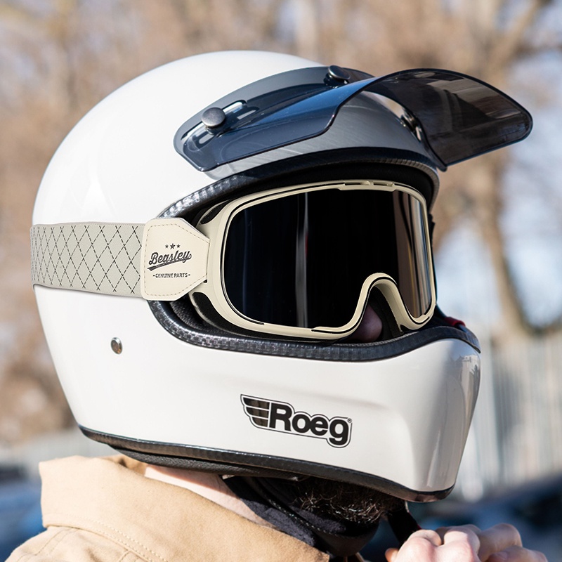 BEASLEY Bisley หมวกกันน็อคย้อนยุค Harley มอเตอร์ไซค์แว่นตาแว่นตาครึ่ง