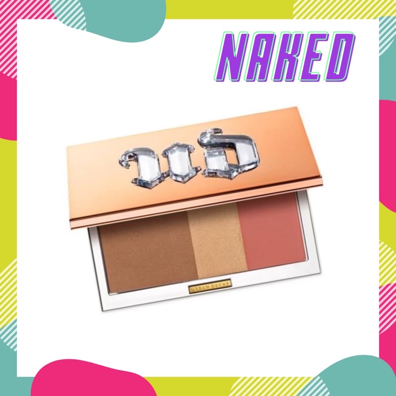 แท้ส่งฟรี ลดจุกๆ URBAN DECAY Naked Threesome Bronzer Blush Highlighter