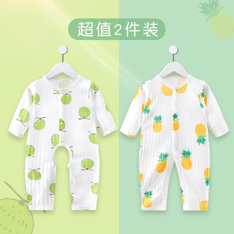 Baby air conditioning room clothing summer thin newborn jumpsuit baby