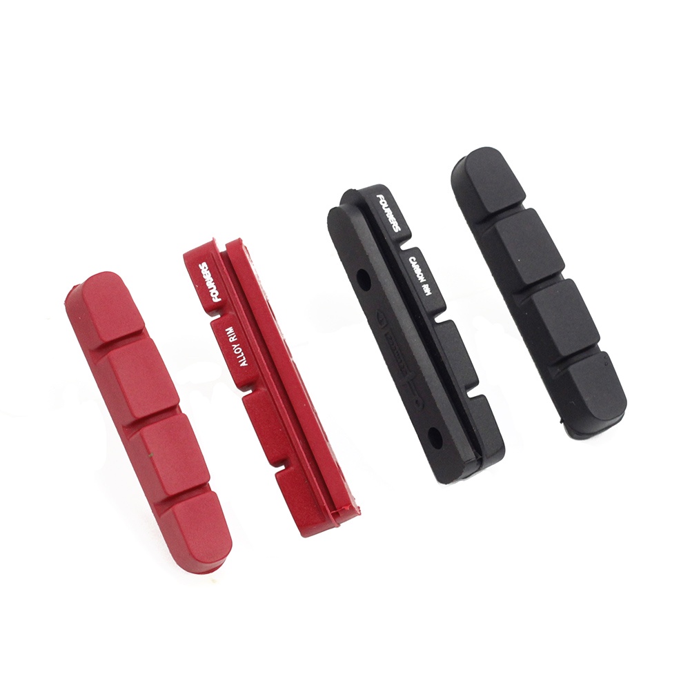 ล้อ2pcs Fouriers Bike Brake Pads Shoes Carbon or Alloy Rims Bro Wheels