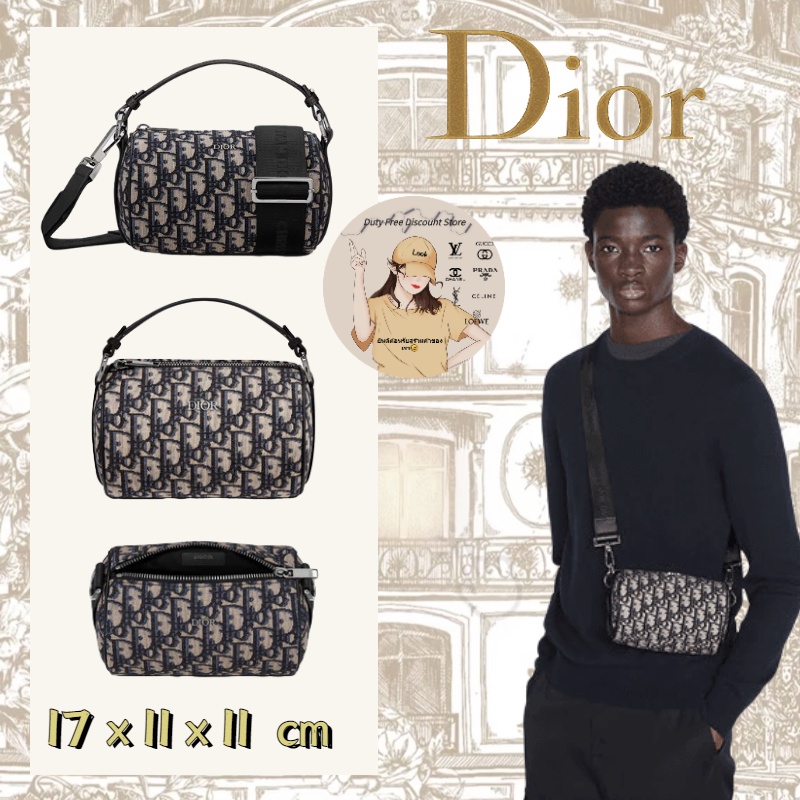 👜 ดิออร์ DIOR Mini ROLLER Messenger Bag/กระเป๋าผู้ชาย/กระเป๋าสะพายข้าง