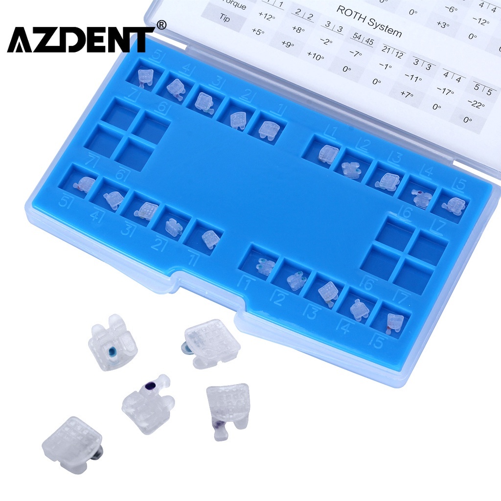 AZDENT Dental Orthodontic Ceramic Brackets Hooks Marked Shopee Thailand