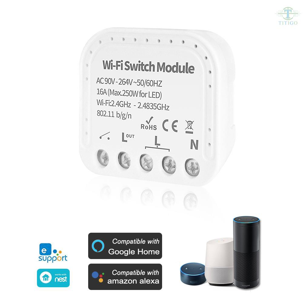 MINI Wifi Smart Light Switch 2 Way Diy Breaker Module eWeLink APP