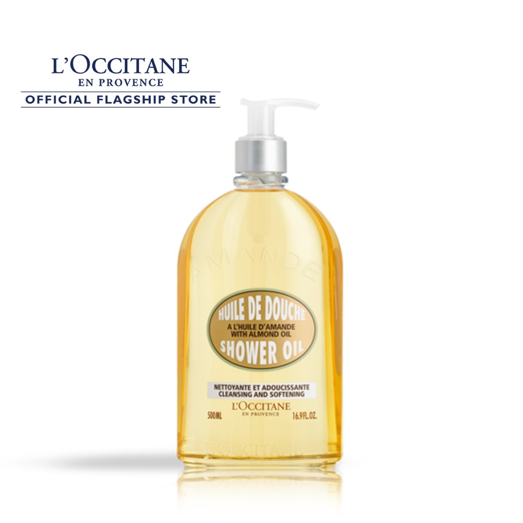 L'Occitane Almond Shower Oil 500ml ล็อกซิทาน ออยล์อาบน้ำ อัลมอนด์ ชาว