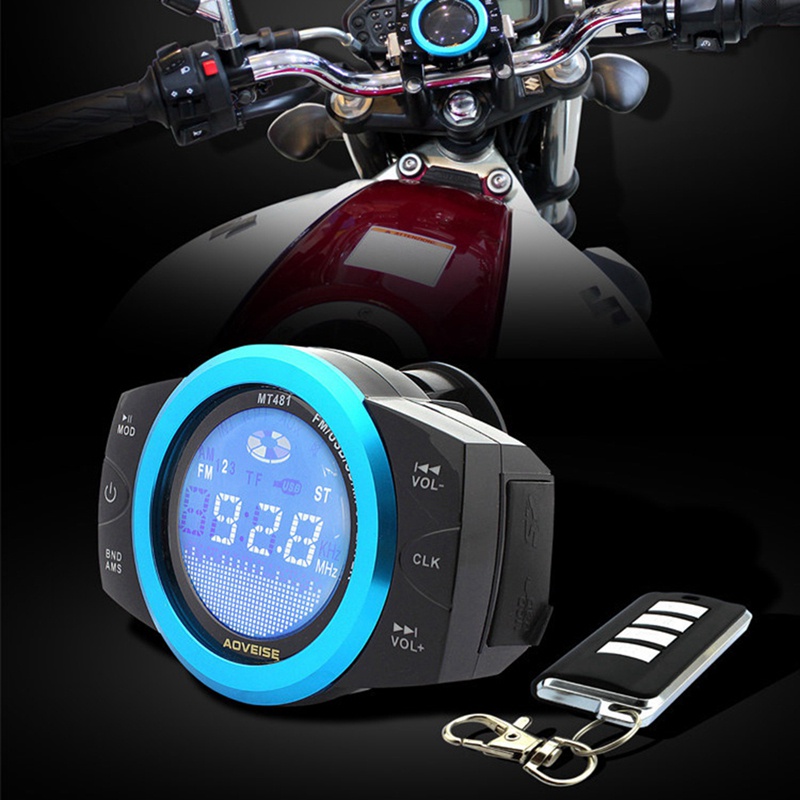 Local StockMotorcycle Audio Sound System Stereo Speaker Scooter FM