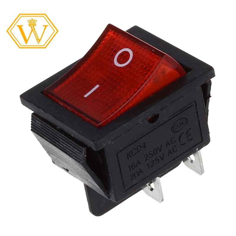 Electrical Equipment & Supplies Rocker Switch Slim 16A 250V 20A125V RED