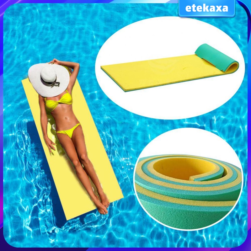 Unsinkable Floating Pool Mattress Foam Lake Swim Mat Kids High Density