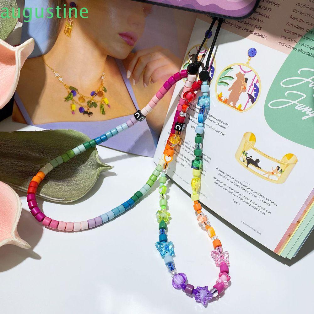 AUGUSTINE Handmade Cell Phone Lanyard Colorful Phone Pendants Mobile