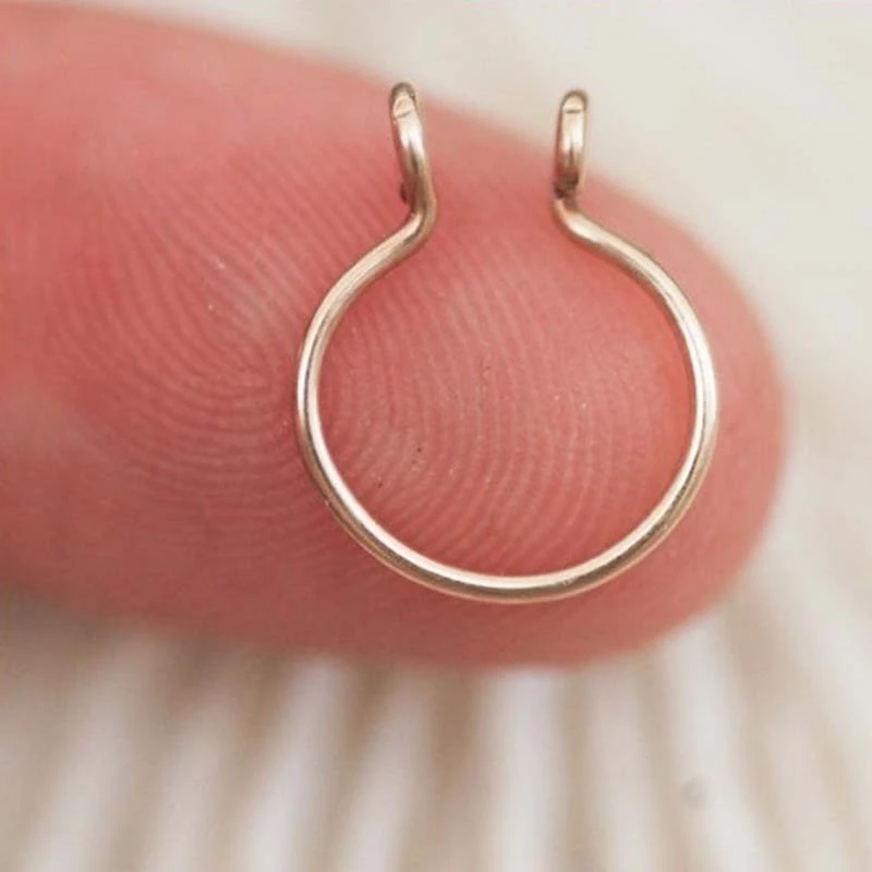 5Pcs Metal Ushaped Nose Ring Set/Fashion Ear Clip Jewelry/Septum Hoop