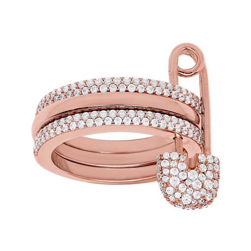 Ready stockAPM Monaco Pin Ring Female Ins Simple Index Finger Ring