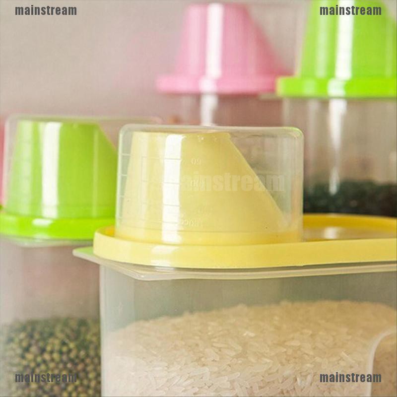 [main] Kitchen Food Cereal Grain Bean Rice Plastic Storage Case Container Storage Box [stream