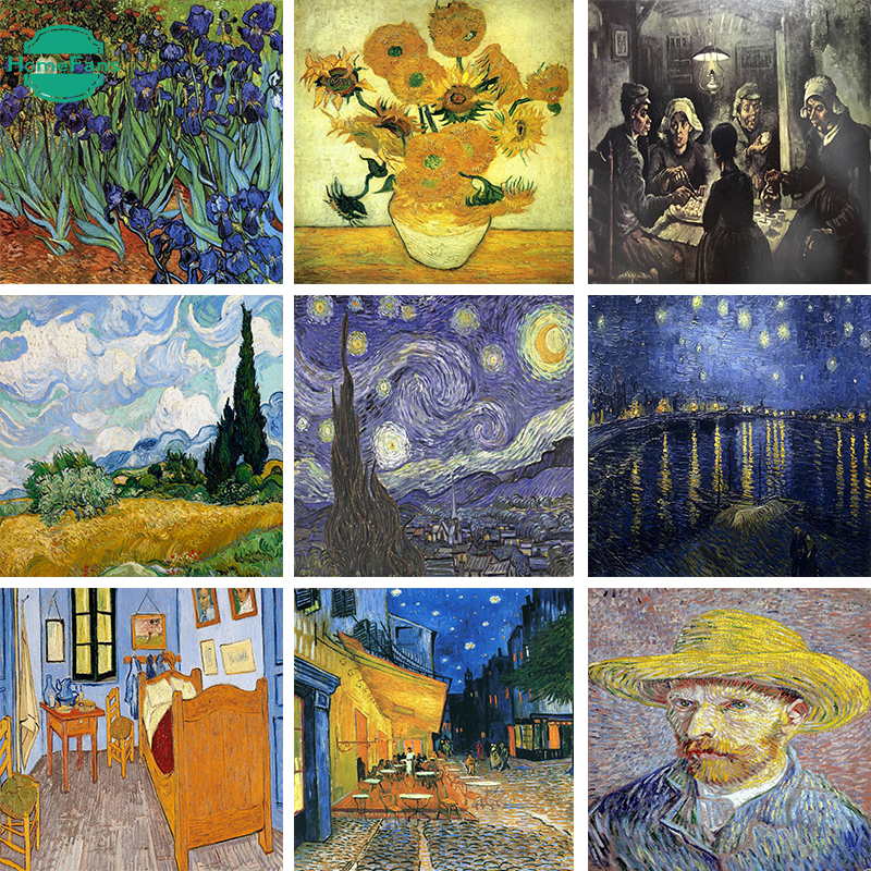 【HF】The great painter Vincent Van Gogh series 5D DIY diamond painting full circle diamond home