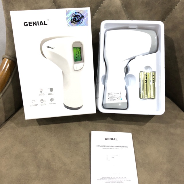 วัดอุณหภูมิร่างกายแม่นยำด้วย Thermometer Infrared แบรนด์ Genial รุ่น