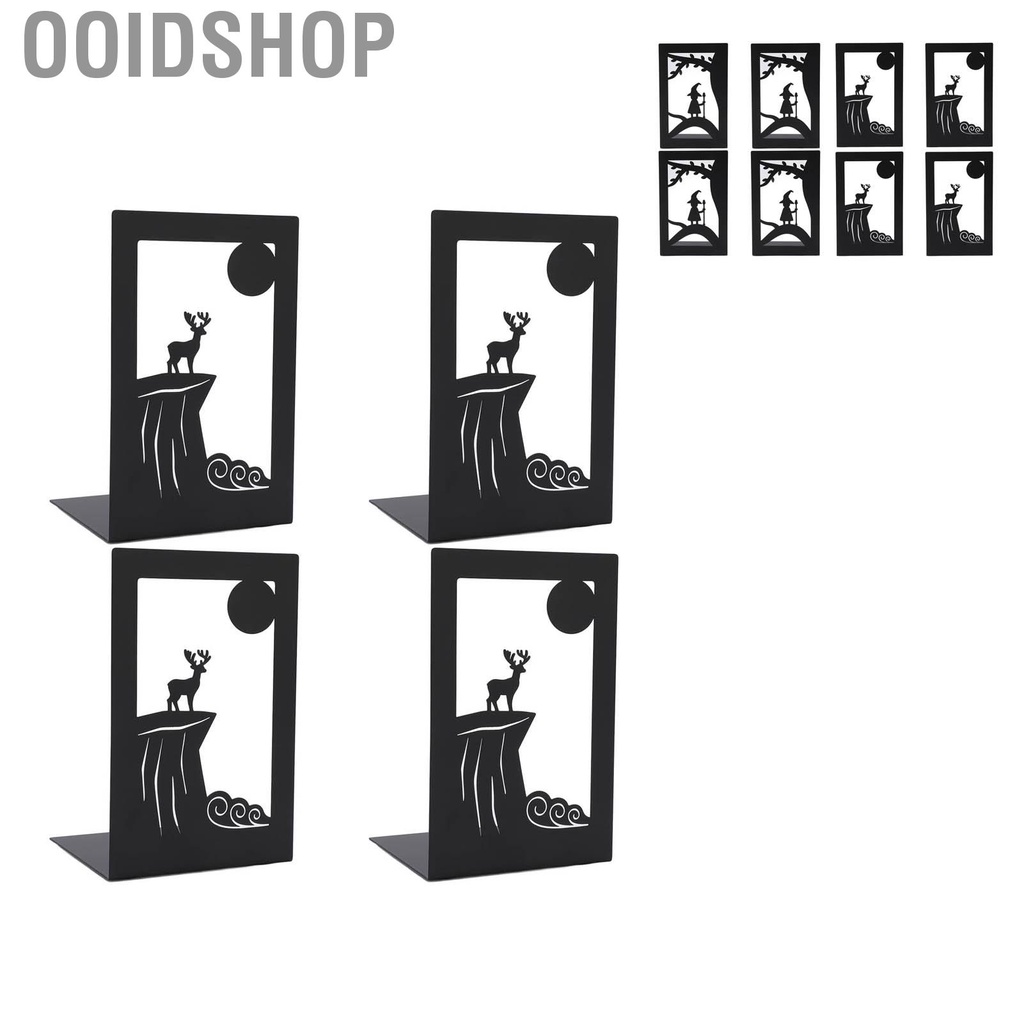 Metal Bookends Rugged Construction Slim Design Book Shelf