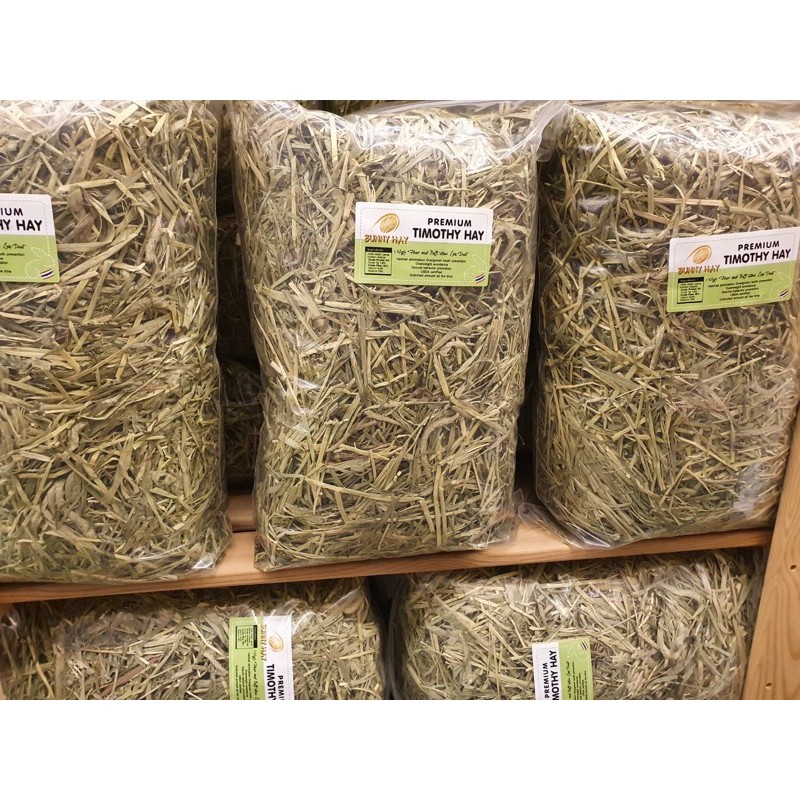 Premium Timothy Hay 100 กรัม คัดเฉพาะดอกหญ้าทิมโมธี