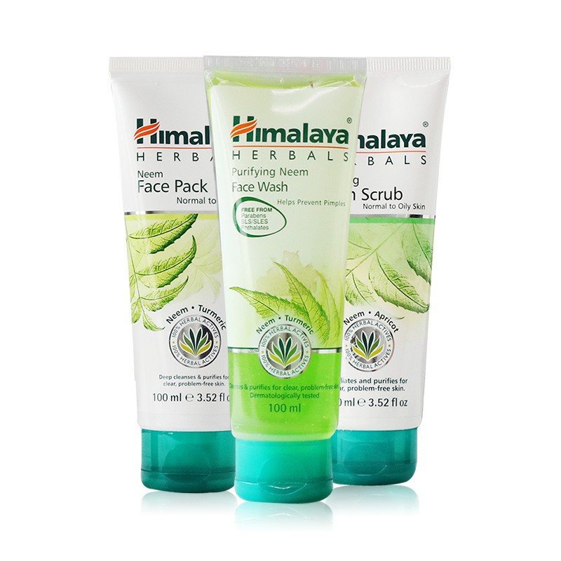 ชุดปราบสิว Himalaya Herbal Neem Acne Treatment Set ( Face Wash 100ml