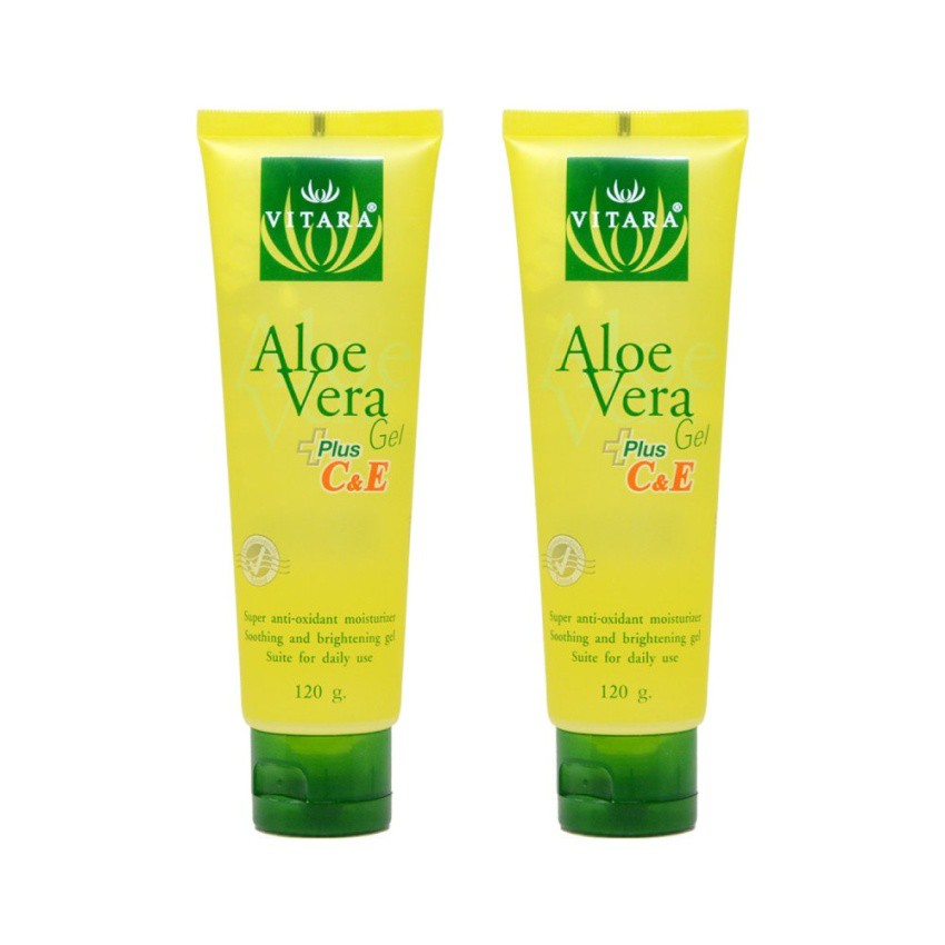 Vitara Aloe Vera Gel Plus C&E เจลว่านหางจระเข้ผสมวิตามินซีและอี120 กรัม