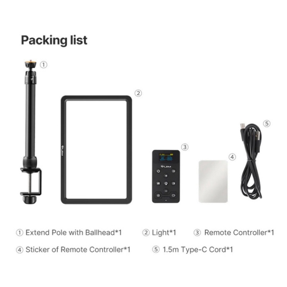 Ulanzi Vijim K20 LED Key Light ไฟแสงนุ่ม สำหรับไลฟ์สตรีม Shopee Thailand