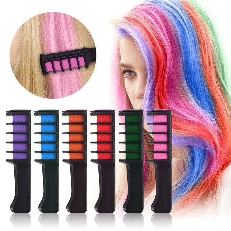 Hair Coloring Chalk ชอล์กเปลี่ยนสีผม รุ่นแบบหวี สำหรับเปลี่ยนสีผม