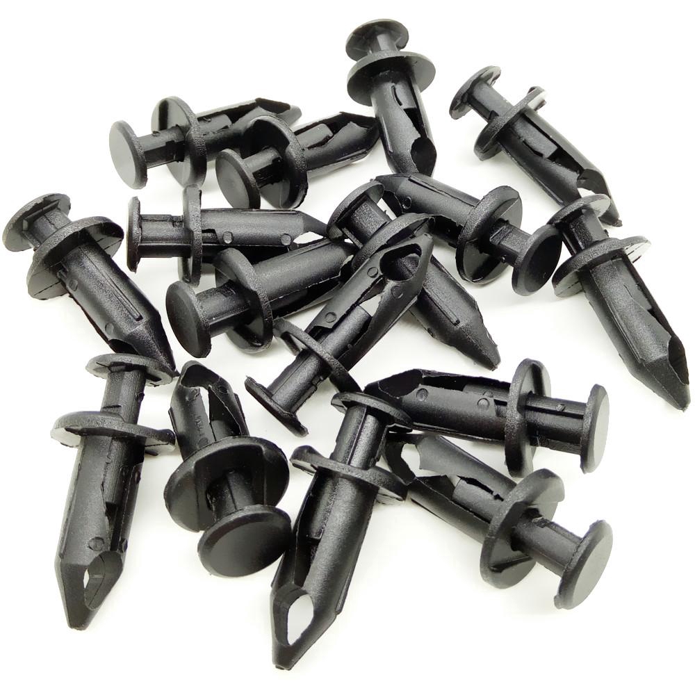 100Pcs Mixed Metal Rivets Door Panel Fender Screw Fastener Fixed Clips