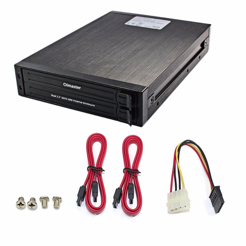 Oimaster H2005 Dual 2.5 inch SATA HDD Internal Enclosure Hard Drive