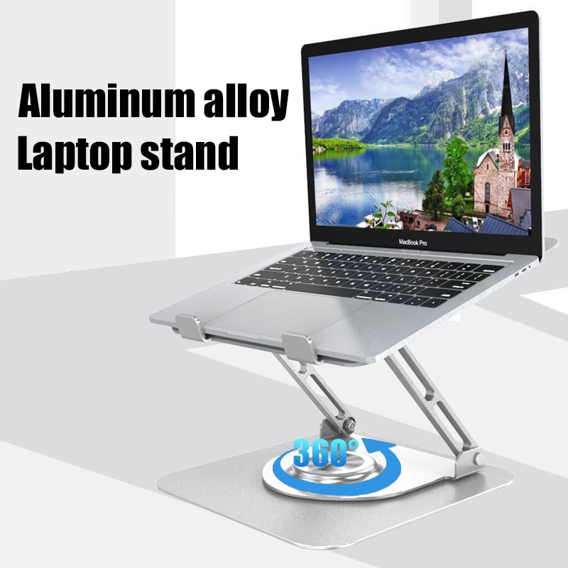 Adjustable Laptop Stand Holder Aluminum Alloy for Macbook Xiaomi 360 Degree Rotate Cooling Pad