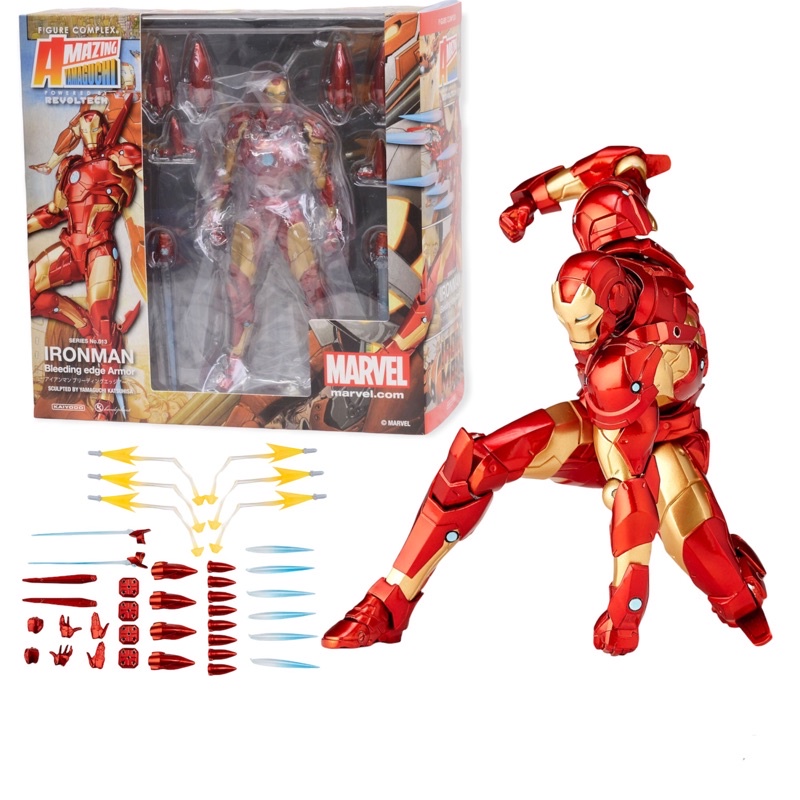 Amazing Yamaguchi Revoltech Ironman Figure No 013 Iron Man MK37