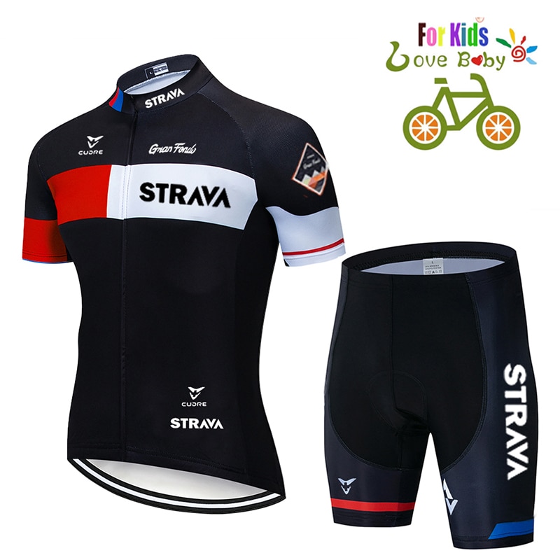 2021 NEW kid cycling jersey 2021 Kids Cycling Clothing STRAVA Summer