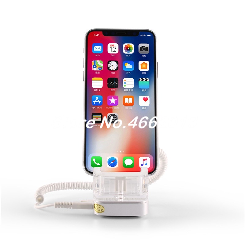 Mobile phone security alarm cell phone anti theft display stand Acrylic handhelds holder tablet