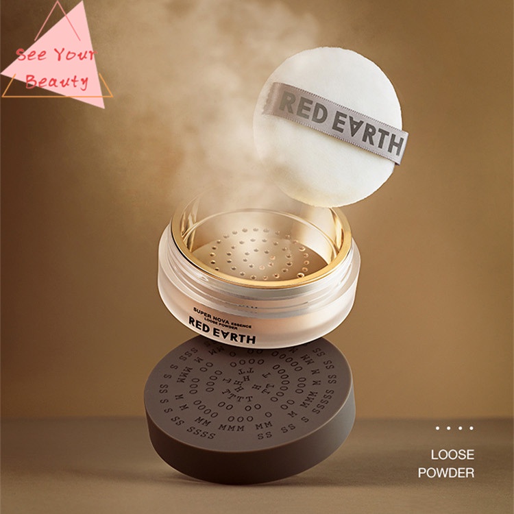 ญี่ปุ่น Red Earth Loose Powder Oil Control Longlasting Makeup Powder